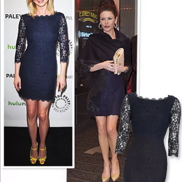 Diane von Furstenberg DVF Zarita Midnight dress 8 - Picture 3 of 7